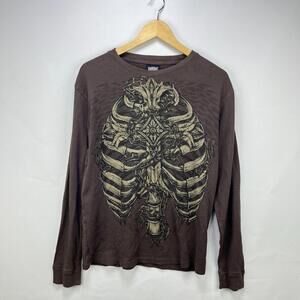 Vintage Y2K MMA Elite Cross Wings Long Sleeve Shirt Large